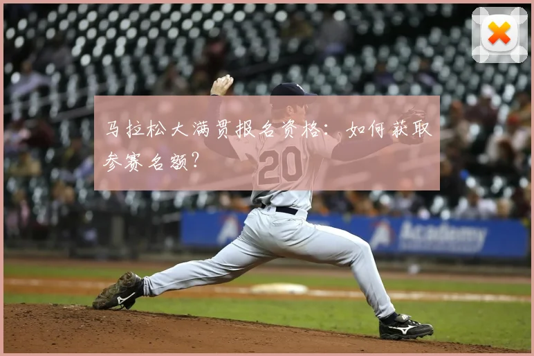 马拉松大满贯报名资格：如何获取参赛名额？